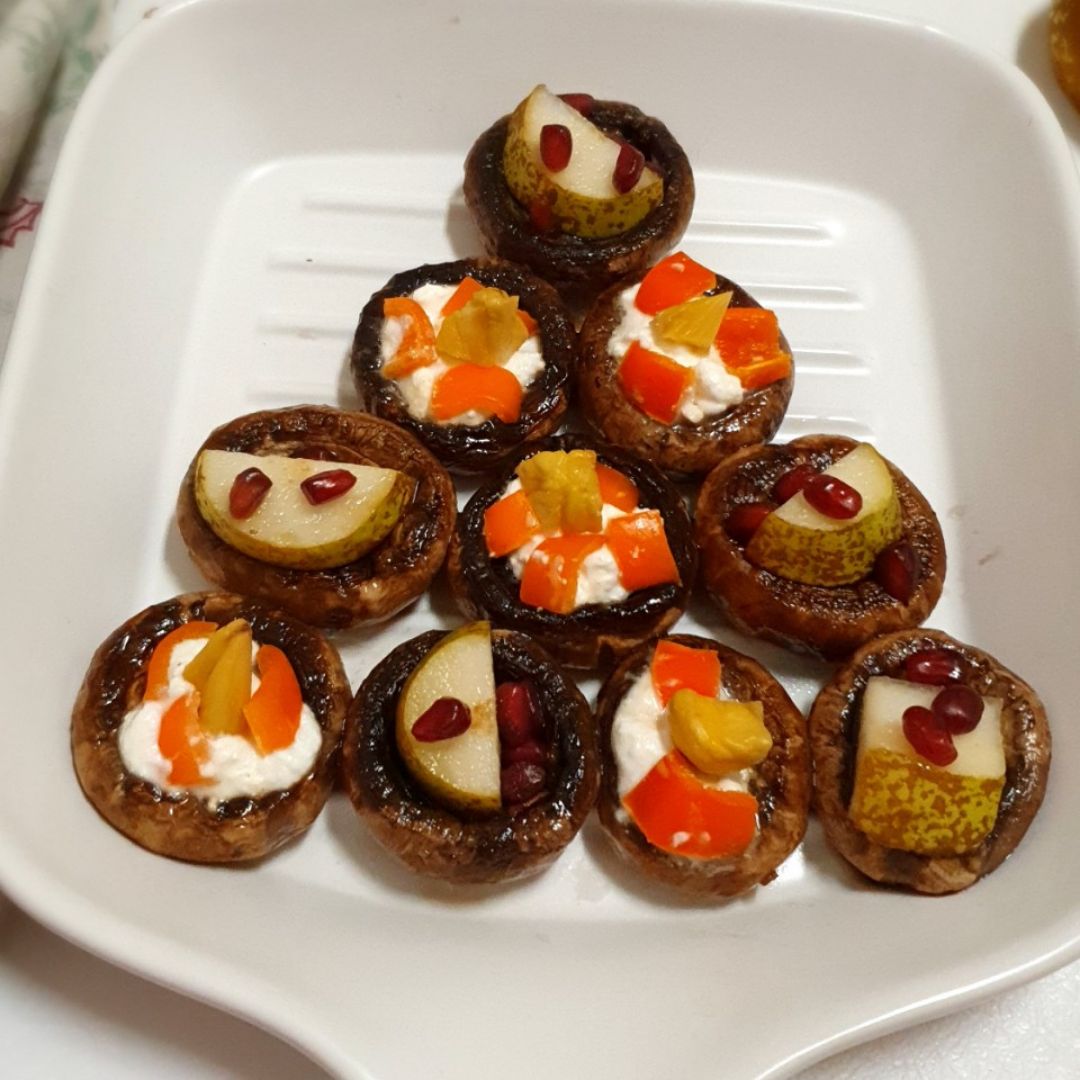 Canapes de portobellos Canapes de portobellos