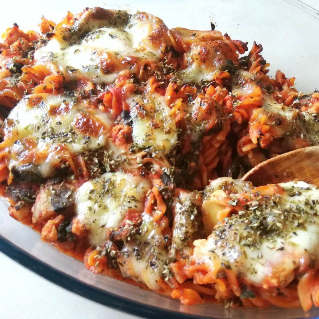 Pasta gratinada con alcachofas Pasta gratinada con alcachofas
