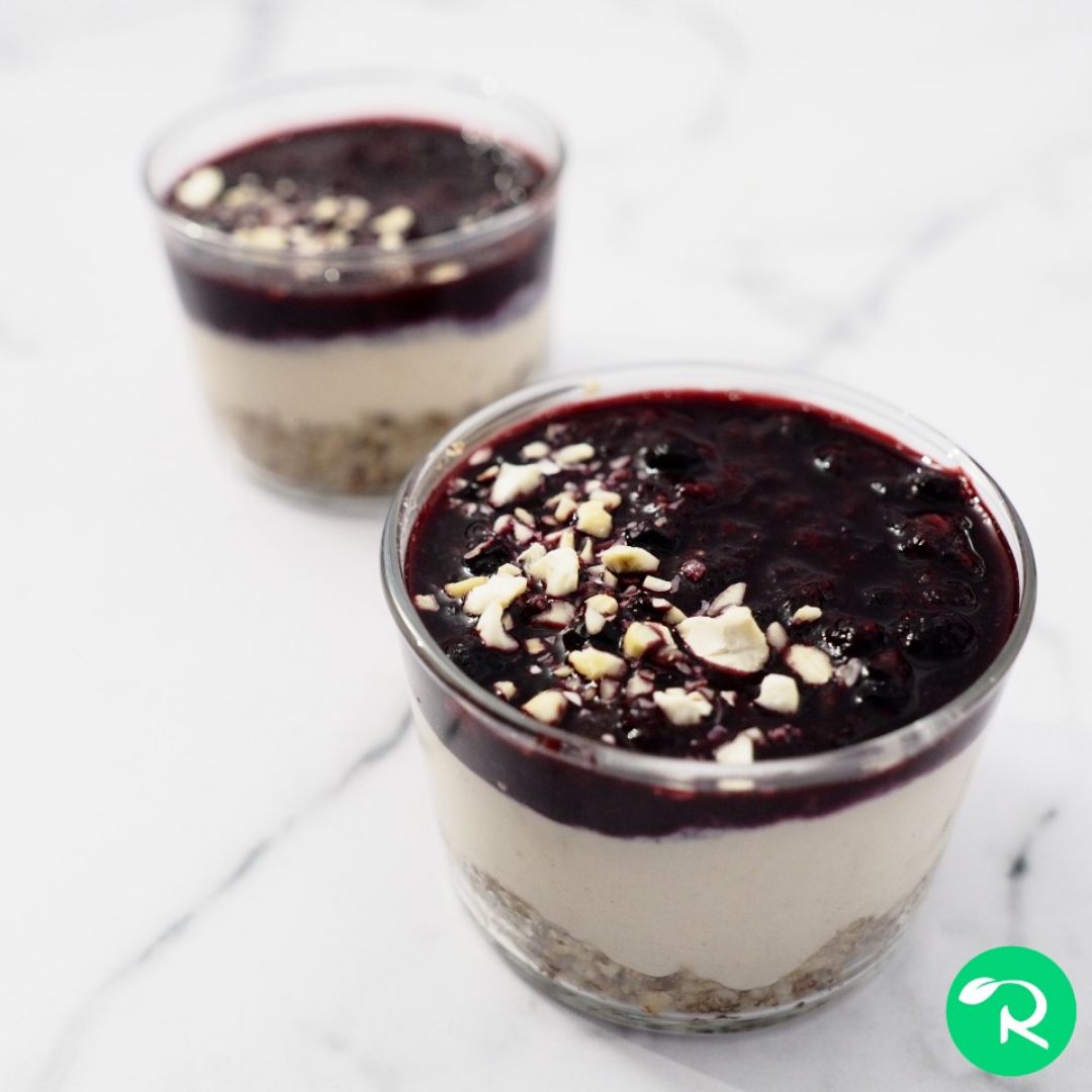 VASITOS DE CHEESECAKE VEGANOS VASITOS DE CHEESECAKE VEGANOS