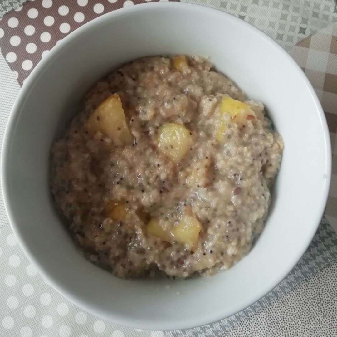 Avena con manzana 