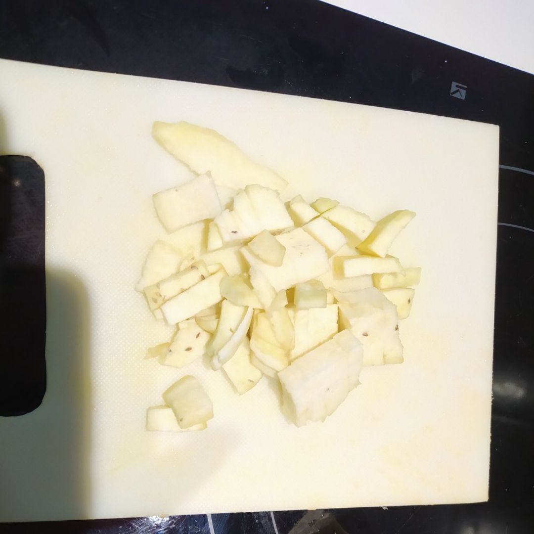 Tortilla shitake manzana patata y popurrí de verdura Paso 0 Tortilla shitake manzana patata y popurrí de verdura Paso 0