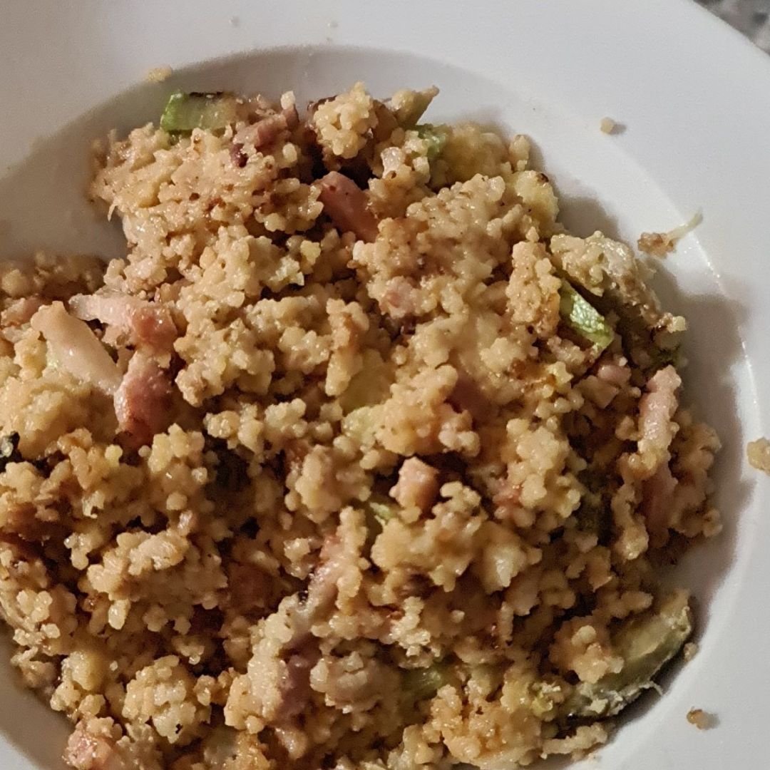Couscous con calabacin y berenjena Couscous con calabacin y berenjena