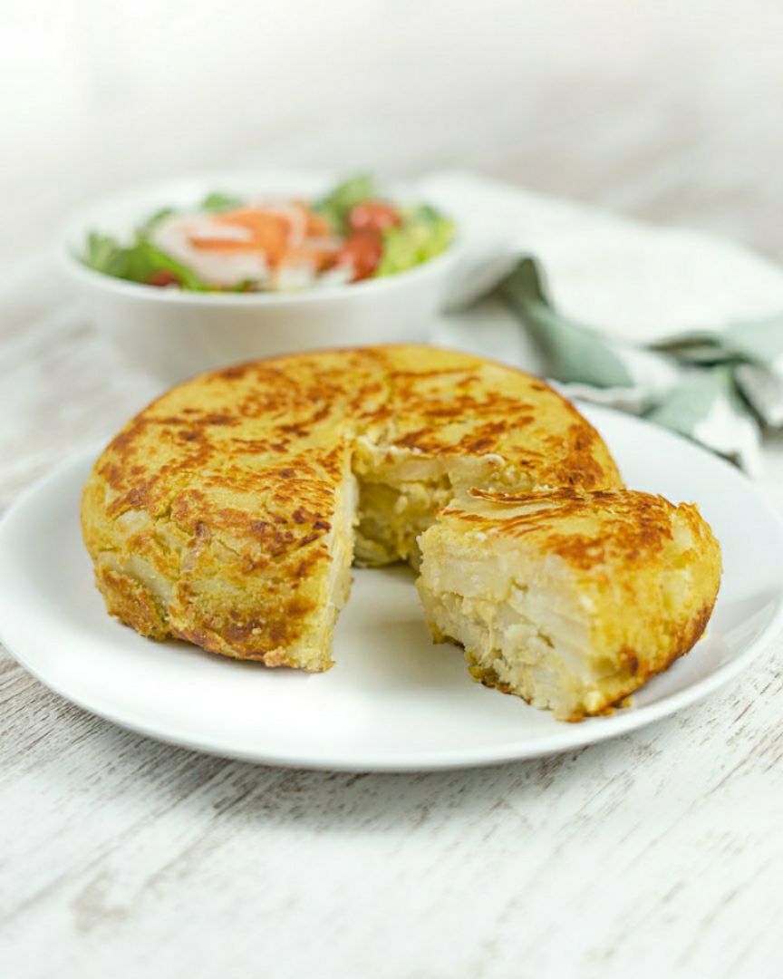 Tortilla de patata VEGANA✨🌿 Tortilla de patata VEGANA✨🌿