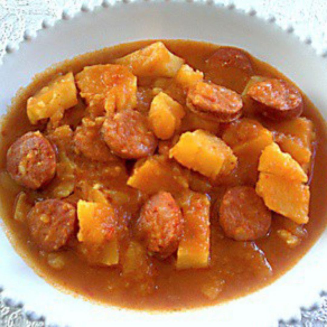 Patata guisada con chorizo Patata guisada con chorizo
