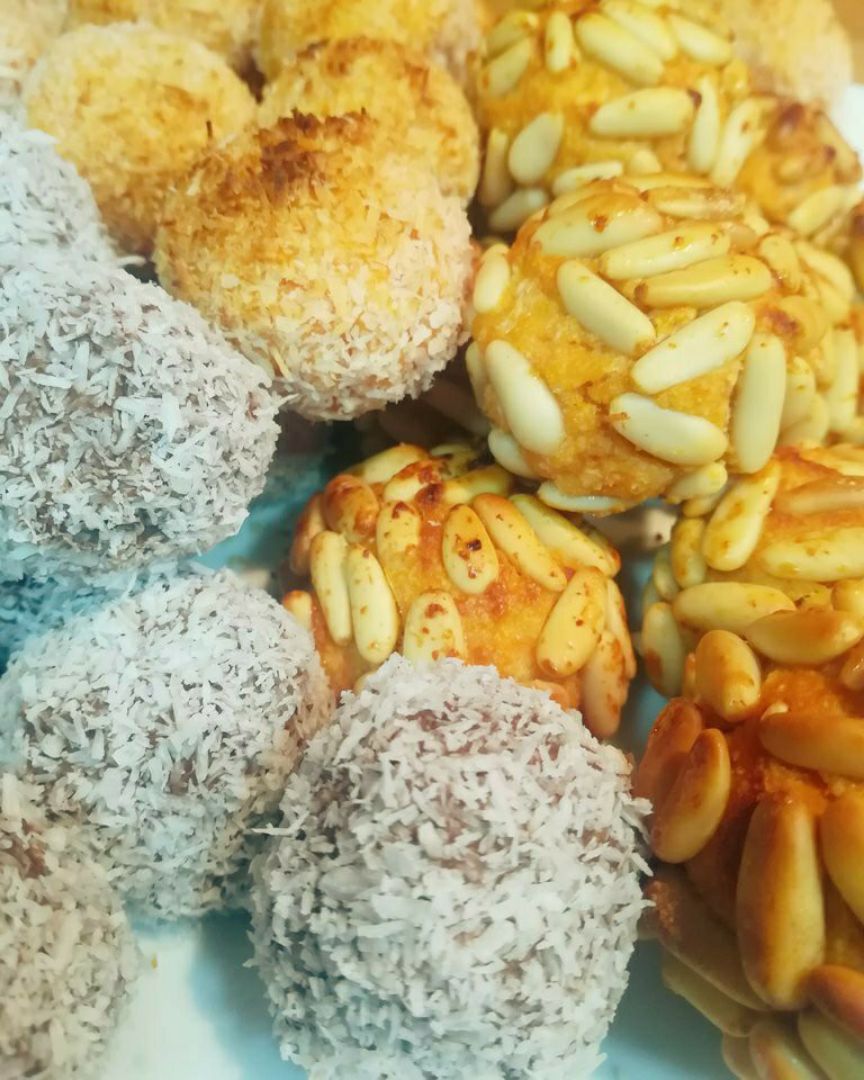 Panellets de boniato Panellets de boniato