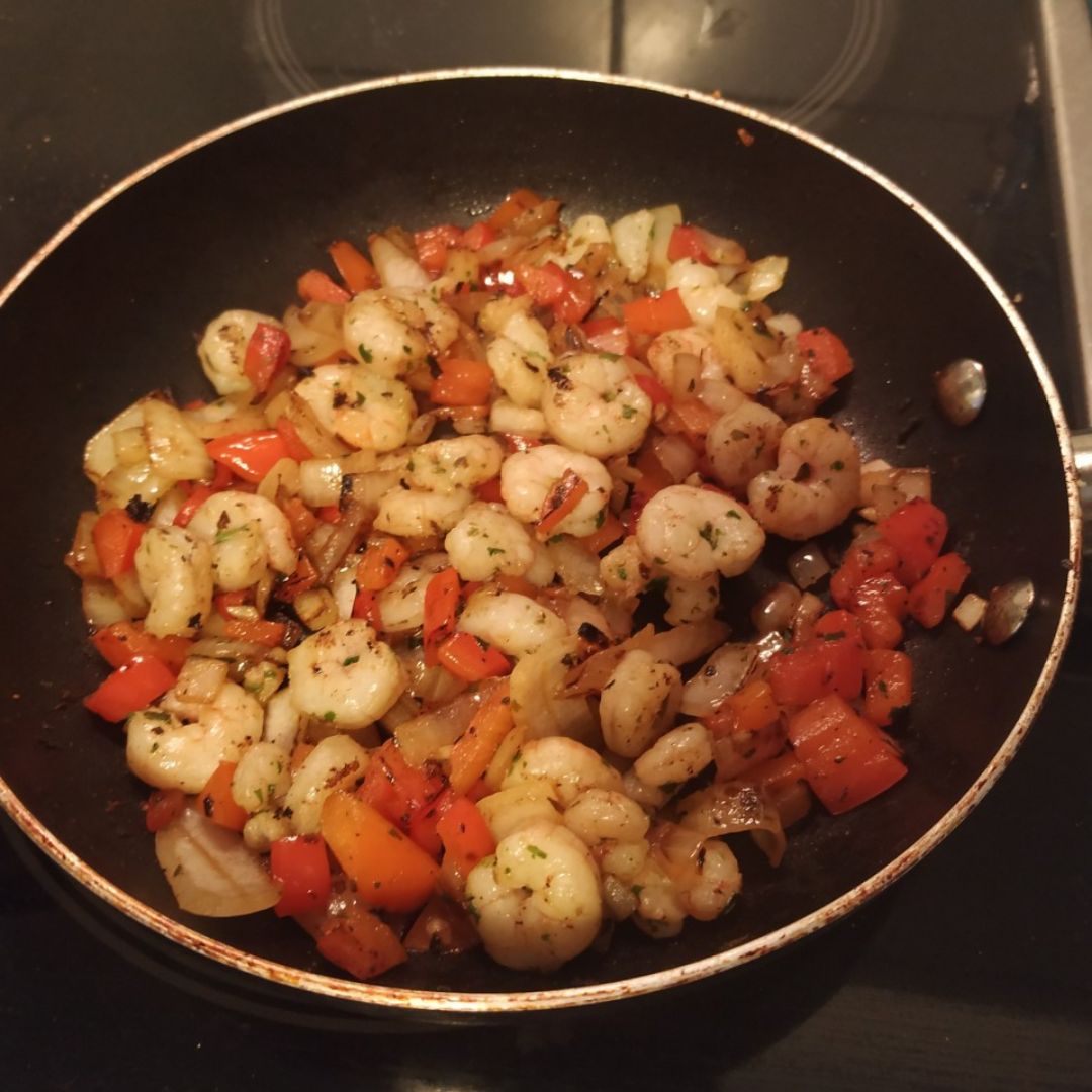 Tallarines con gambas Paso 0 Tallarines con gambas Paso 0