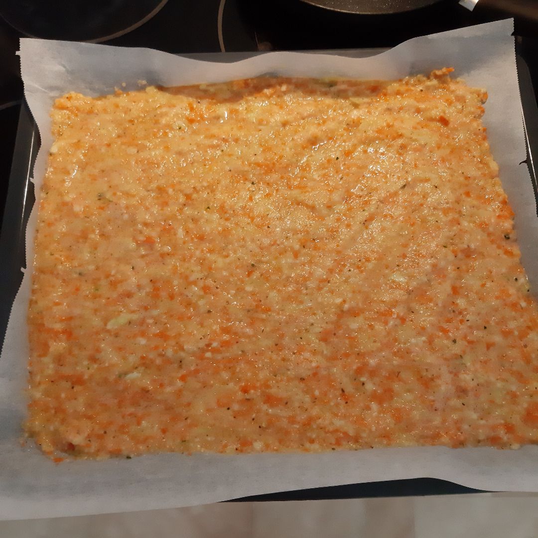 Rollito de calabacín con jamón york y queso Paso 0