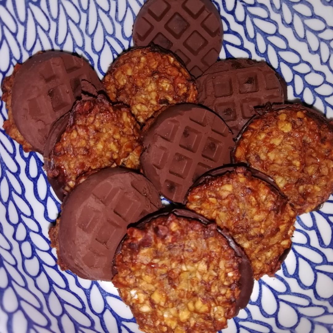 Galletas de avena con chocolate Paso 3 Galletas de avena con chocolate Paso 3