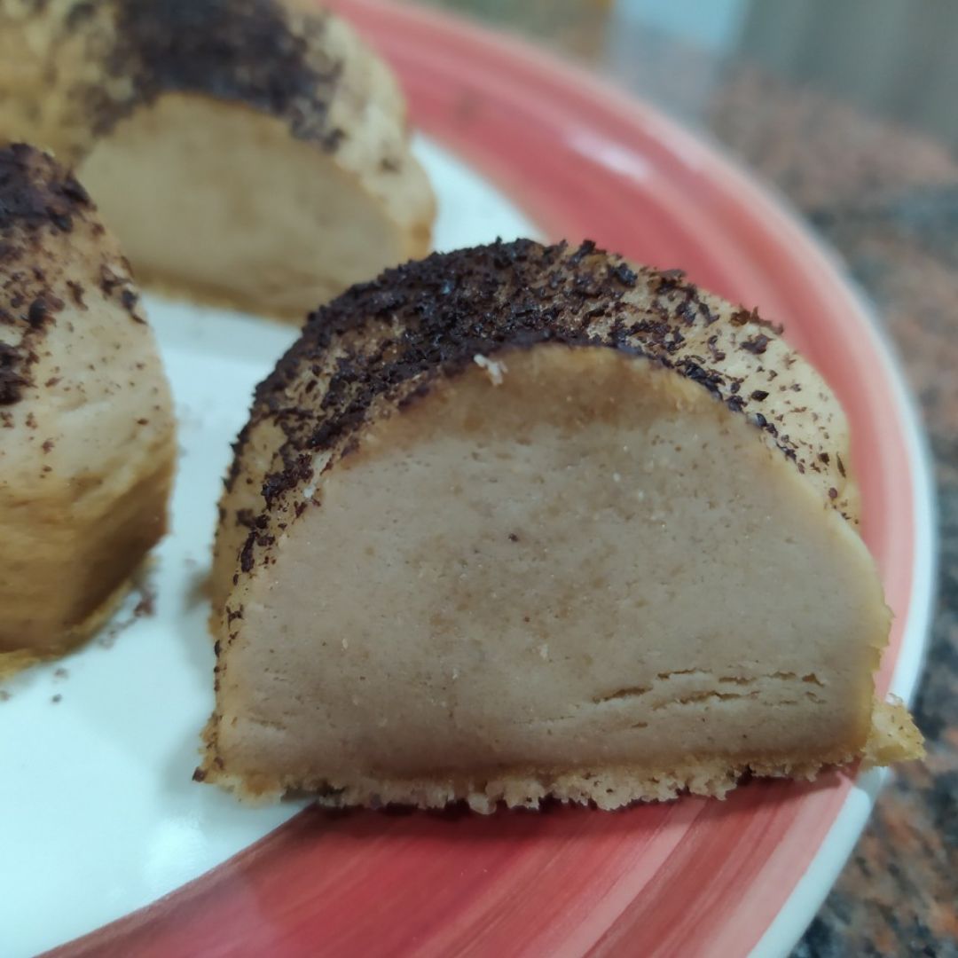 Flan/ pudin de crema de cacahuete 🥜 (al micro) Paso 3 Flan/ pudin de crema de cacahuete 🥜 (al micro) Paso 3