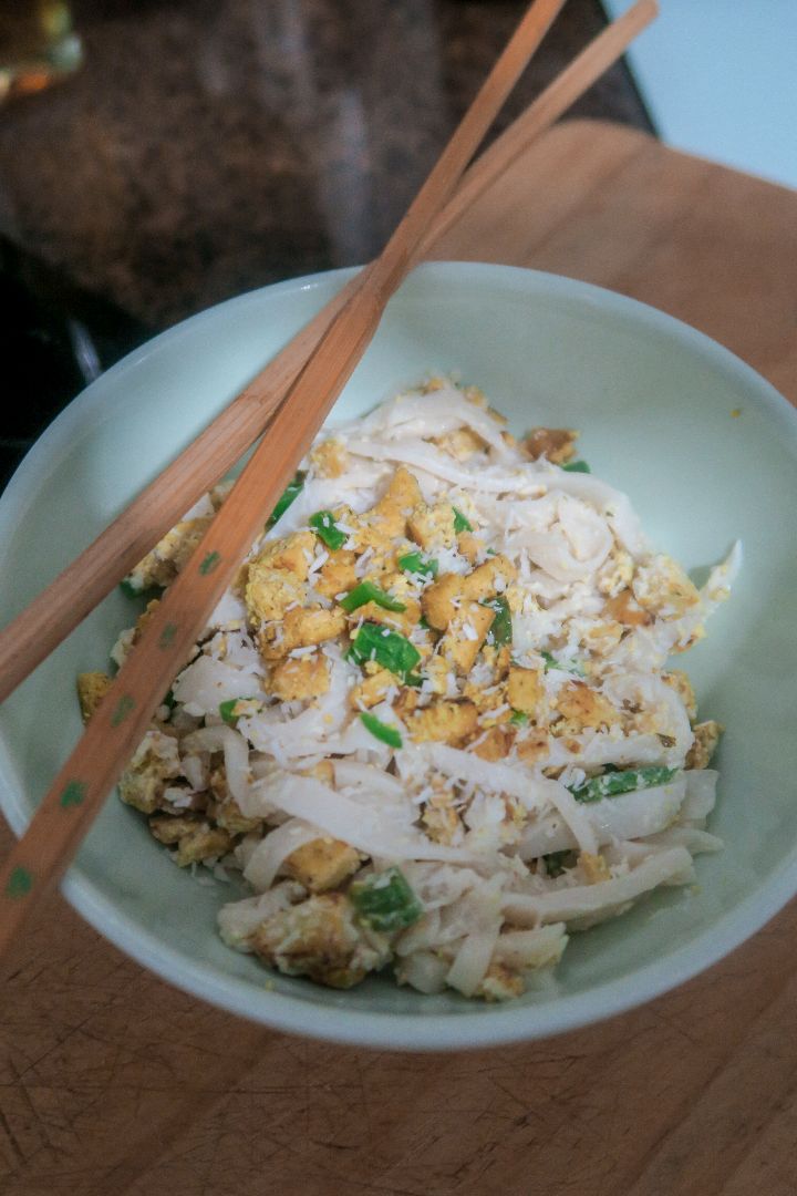 Noodles de konjac al curry-coco Noodles de konjac al curry-coco
