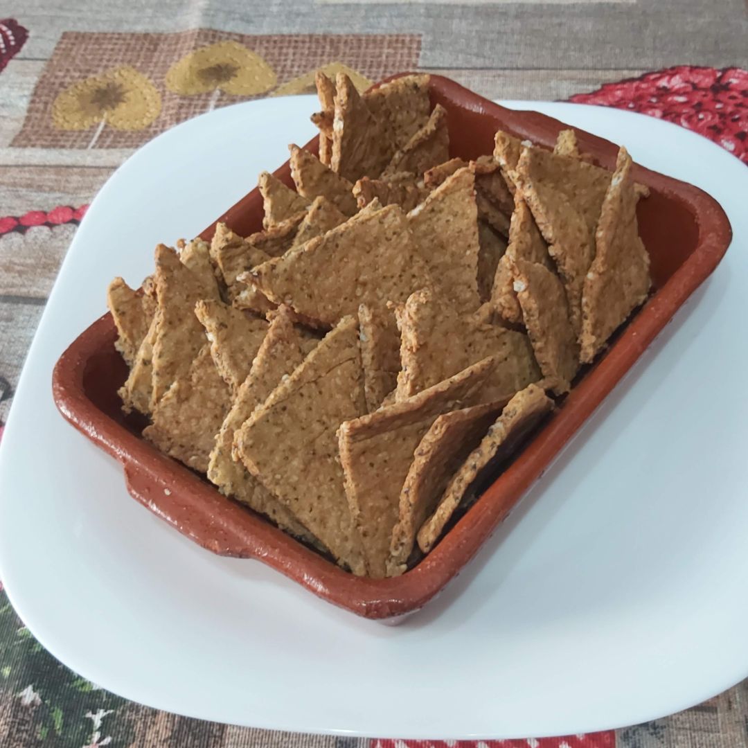 Crakers de garbanzo Crakers de garbanzo