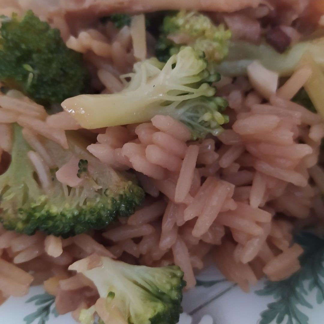 Arroz con soja, brócoli, jengibre y setas Paso 5 Arroz con soja, brócoli, jengibre y setas Paso 5