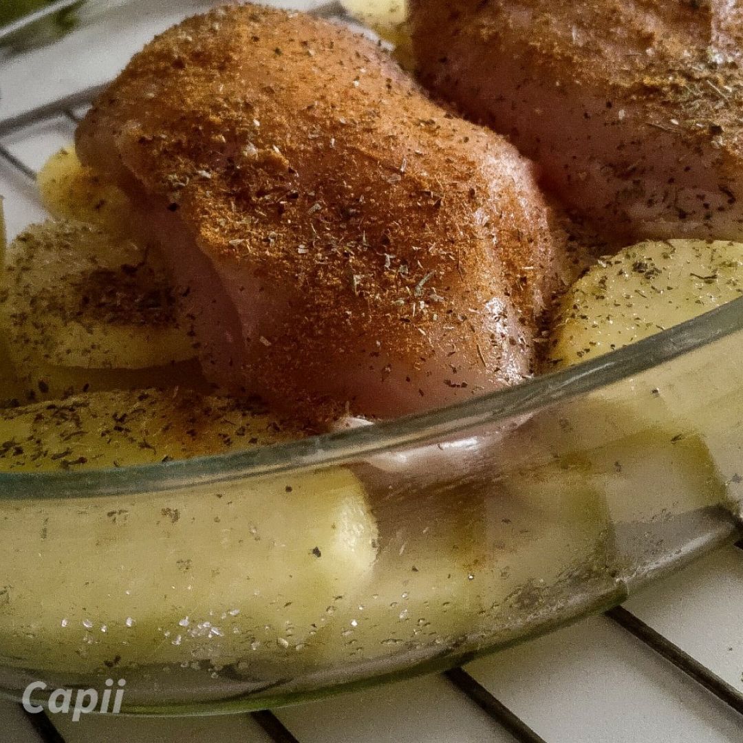 Pollo asado con patatines 🍁🥔 Paso 2