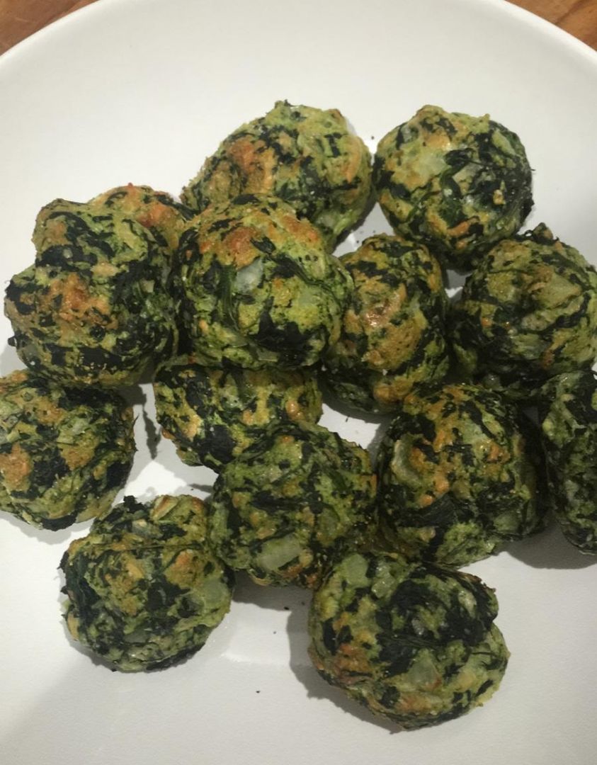 Bolitas de espinacas!!! ❤ 🥬 Bolitas de espinacas!!! ❤ 🥬