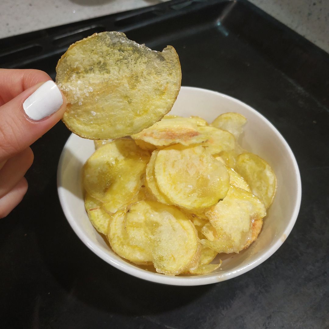 Patatas "fritas" de bolsa al microondas