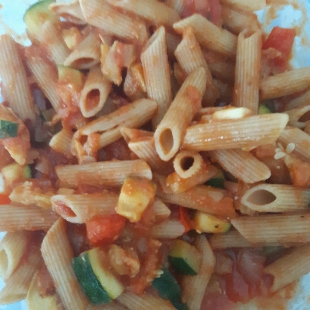 Macarrones integrales con verduras 🤤 Macarrones integrales con verduras 🤤