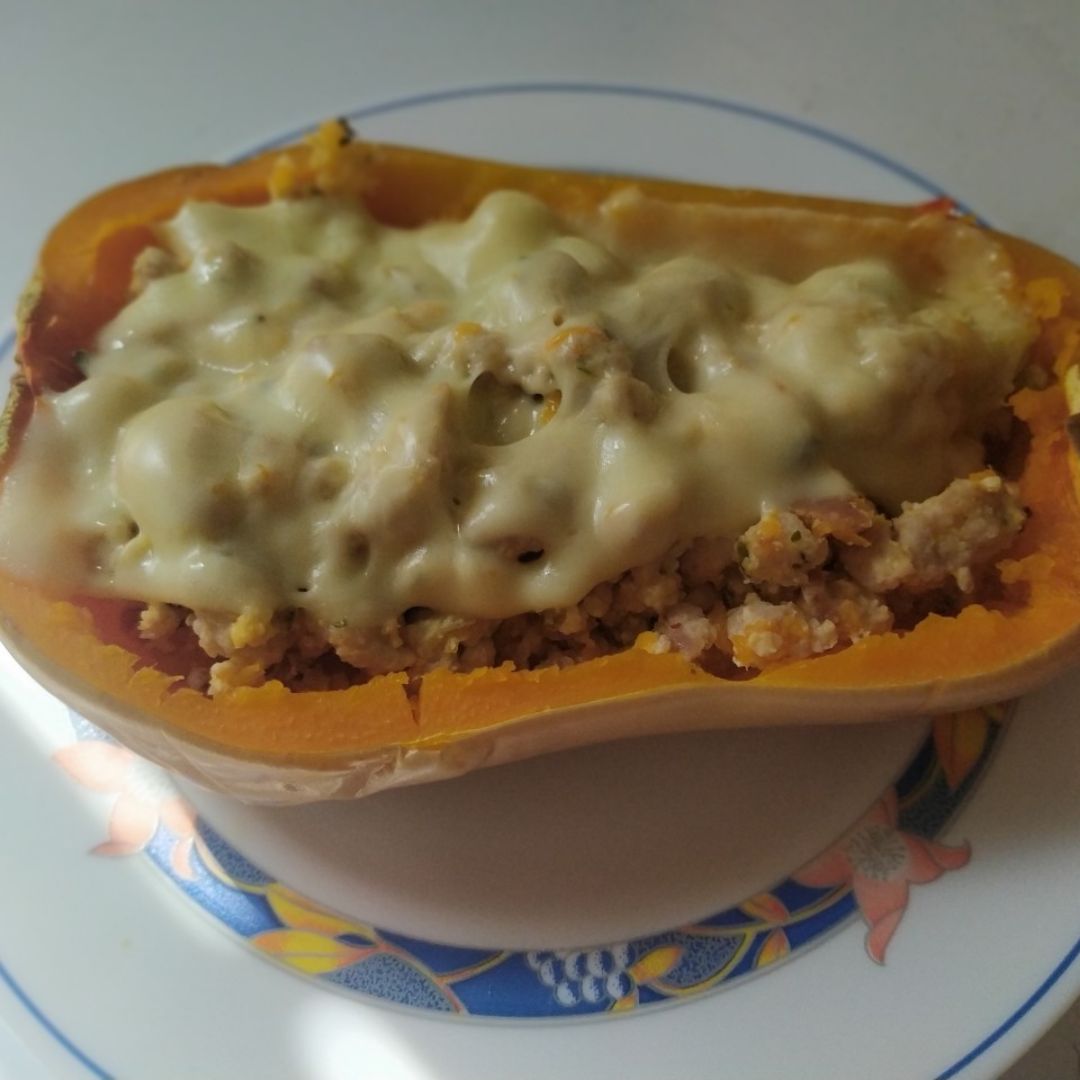 CALABAZA con pollo y huevo CALABAZA con pollo y huevo
