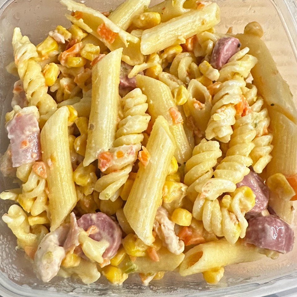 Macarrones con Pavo y nata