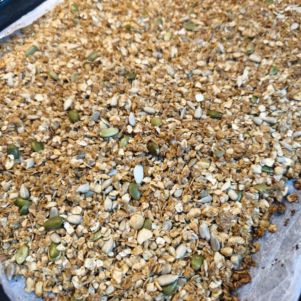 Granola casera con miel Paso 3 Granola casera con miel Paso 3