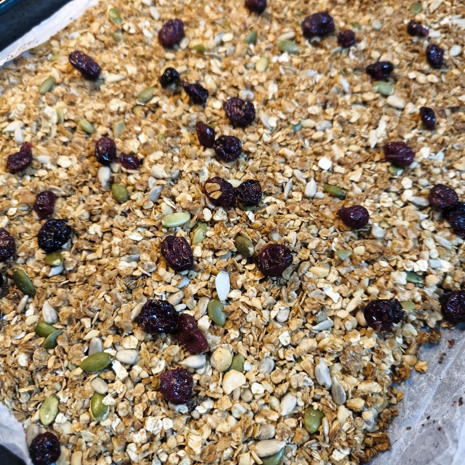 Granola casera con miel Paso 3 Granola casera con miel Paso 3