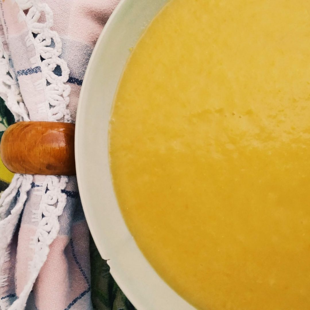 Crema de puerros y calabacín Crema de puerros y calabacín