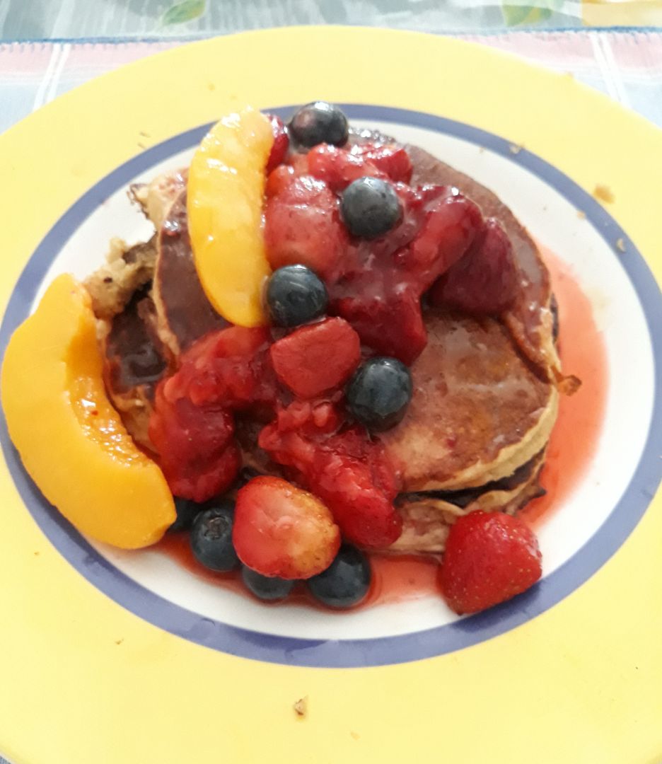 Tortitas de plátano y avena Tortitas de plátano y avena