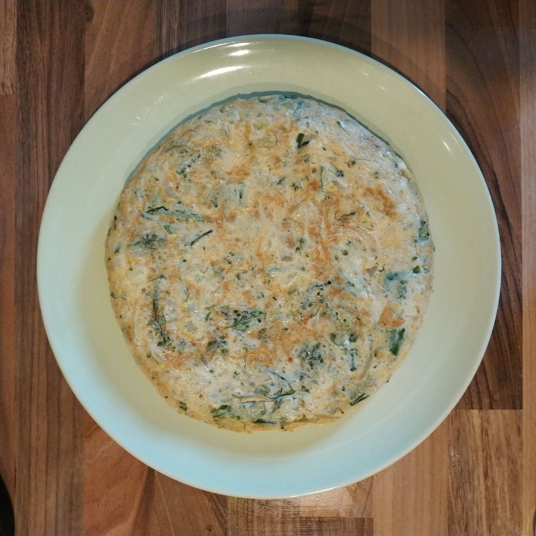 Tortilla de brócoli y patata Tortilla de brócoli y patata