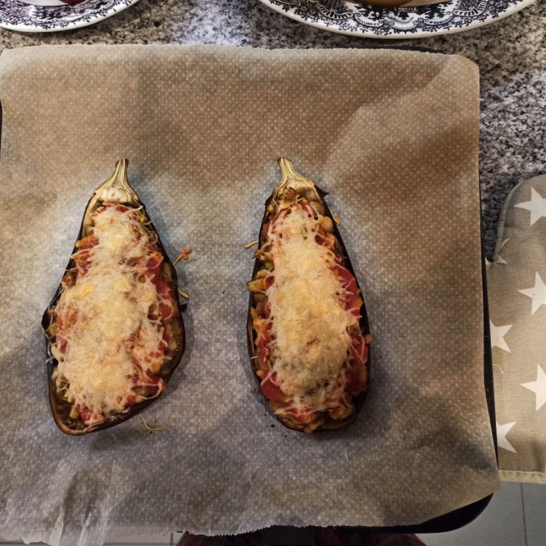 Berenjenas rellenas vegetarianas Berenjenas rellenas vegetarianas