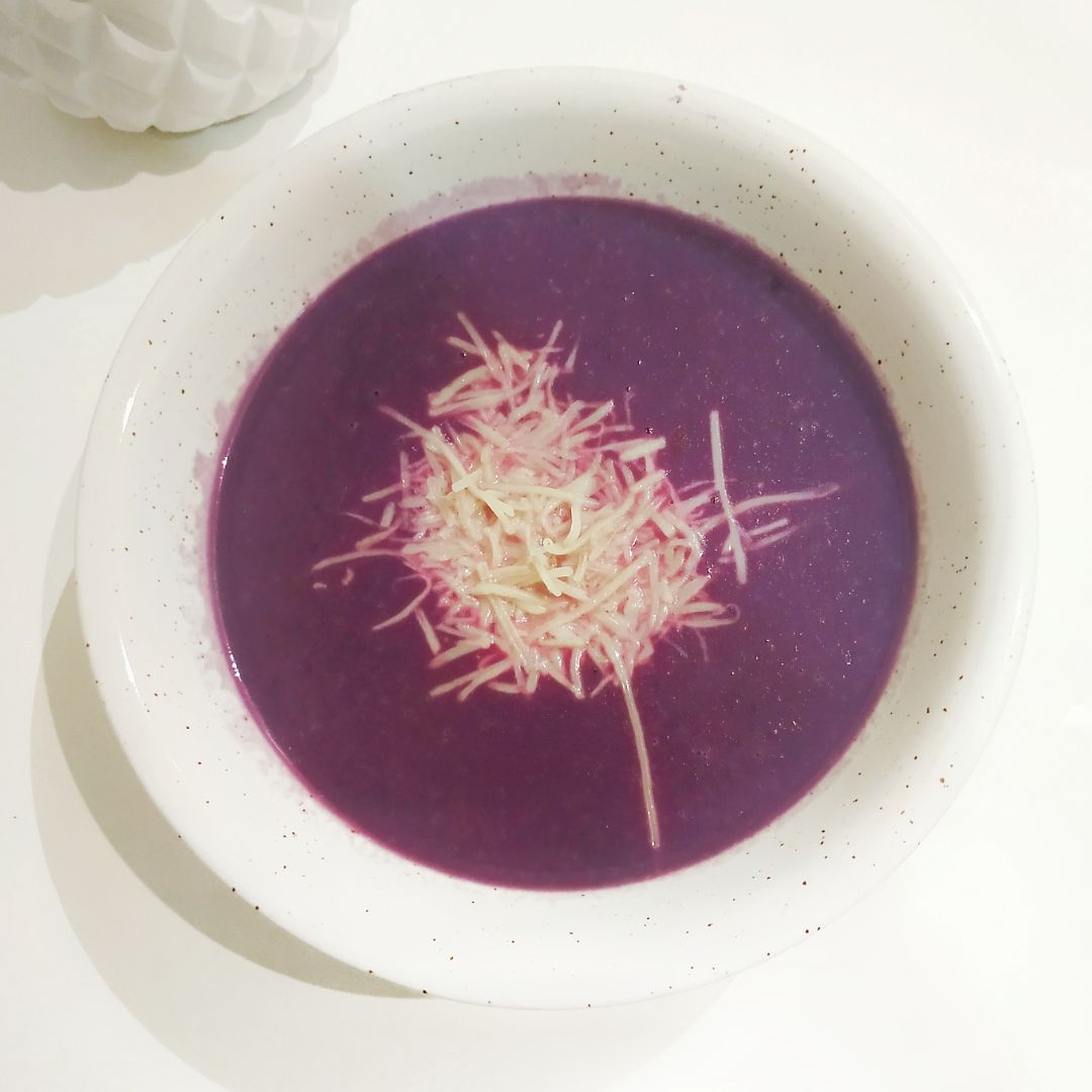 Crema de col lombarda 💜 Crema de col lombarda 💜