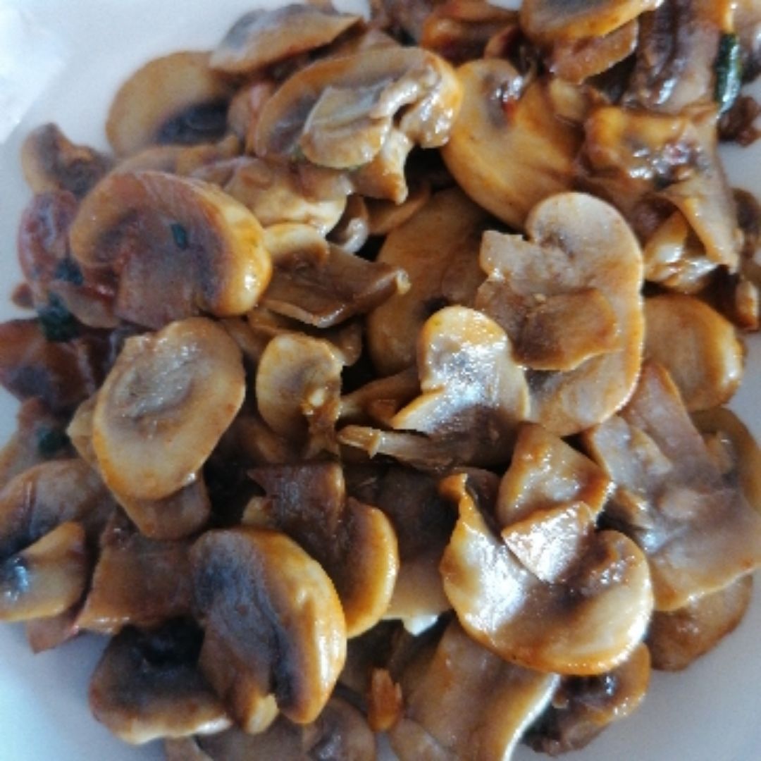 Espinacas champiñones y requeson Espinacas champiñones y requeson