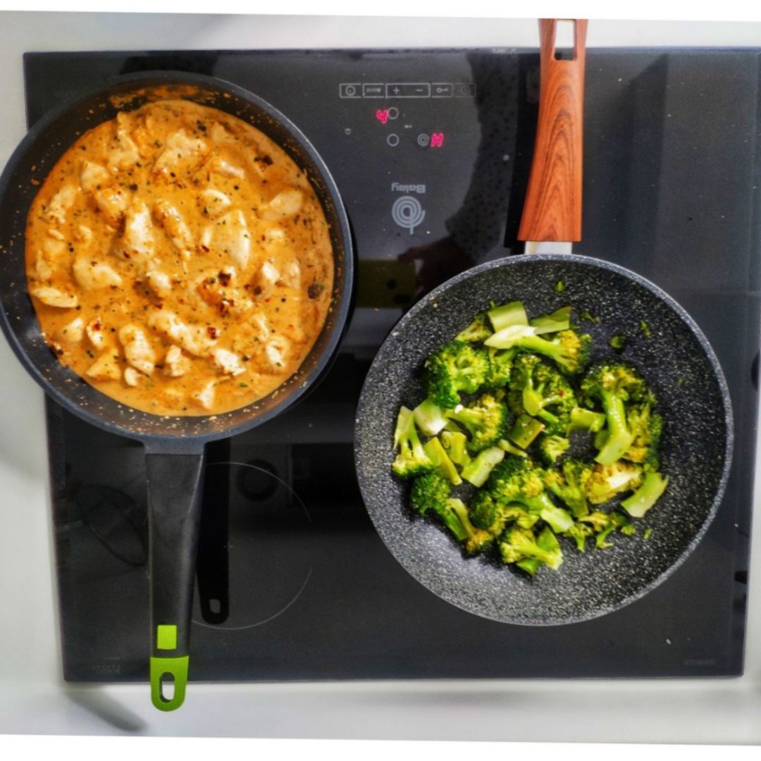 Pollo al Mont con brócoli Pollo al Mont con brócoli