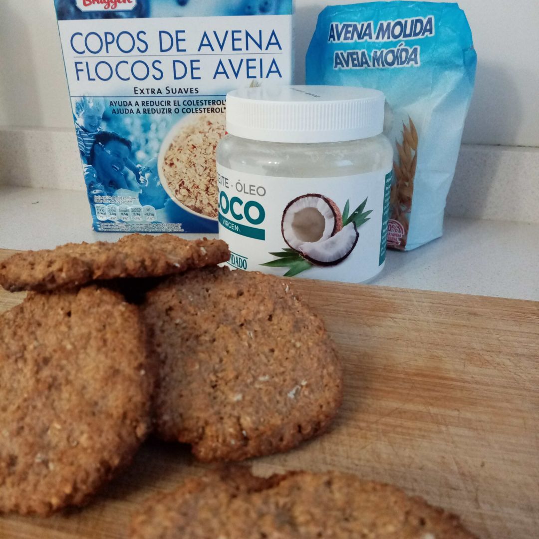 Galletas de avena y compota de manzana Galletas de avena y compota de manzana