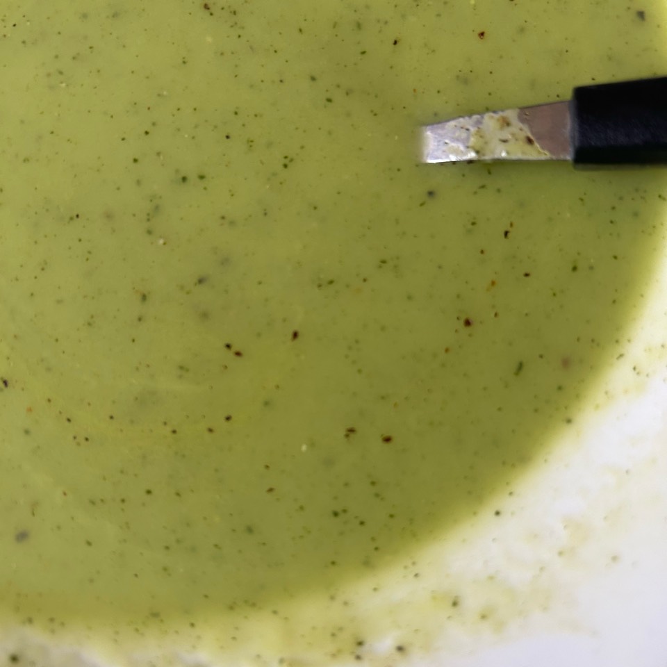 Crema de puerro y calabacín Crema de puerro y calabacín