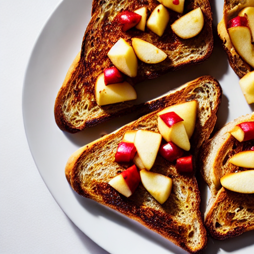 Tostadas con manzana Tostadas con manzana