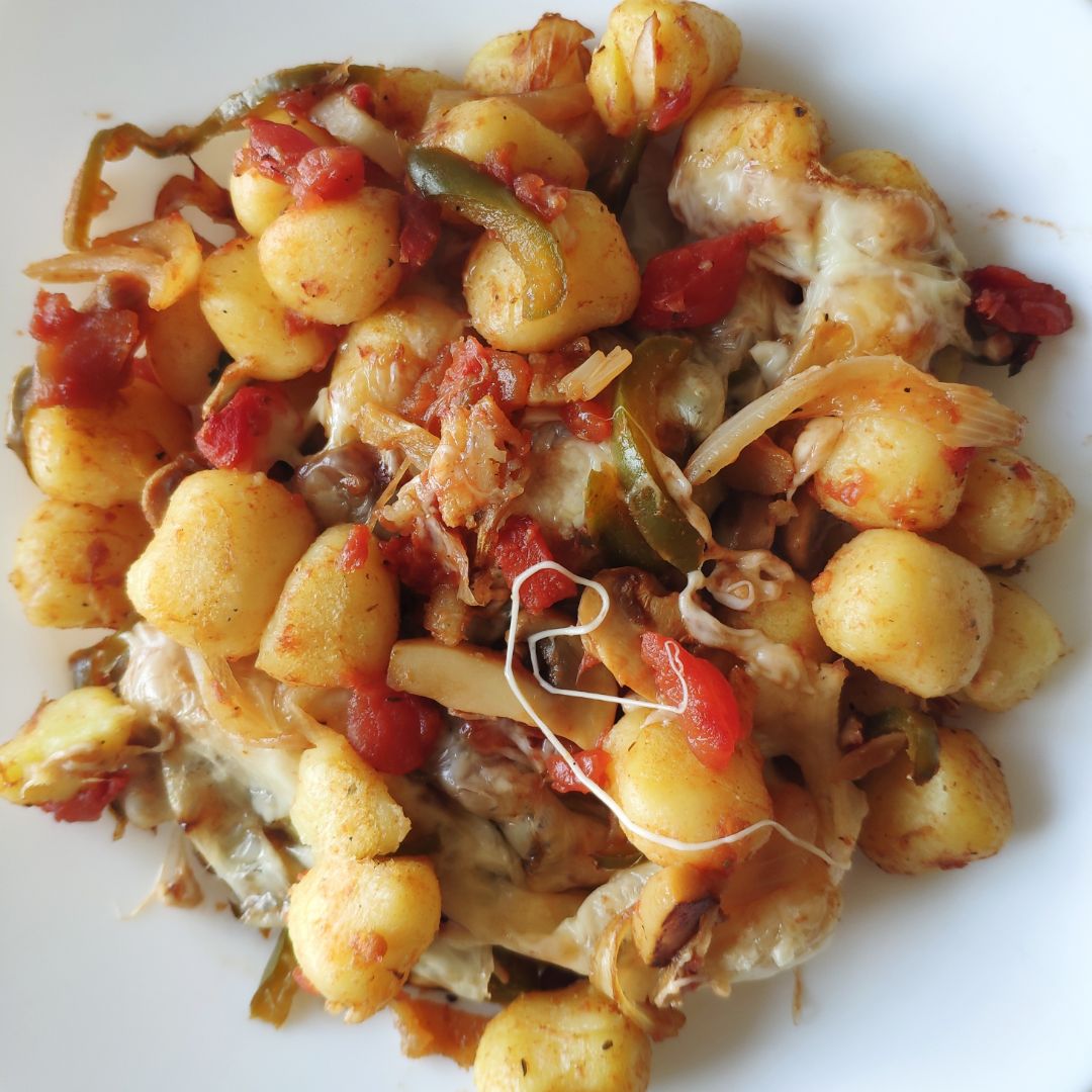 Ñoquis con verduras al horno Ñoquis con verduras al horno