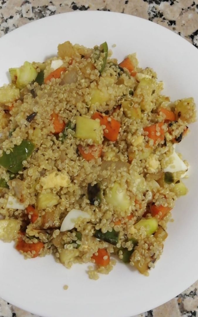 Quinoa con verduras Quinoa con verduras
