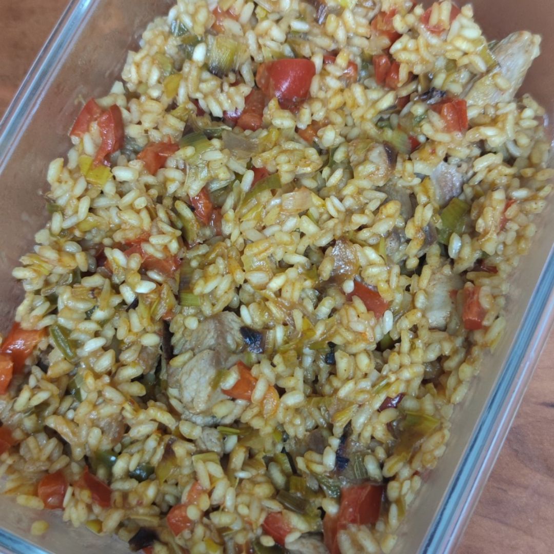 Arroz con pavo y verduras Arroz con pavo y verduras
