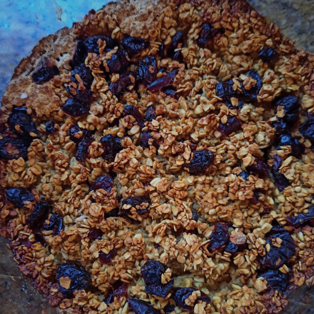 Avena al horno con arándanos Avena al horno con arándanos