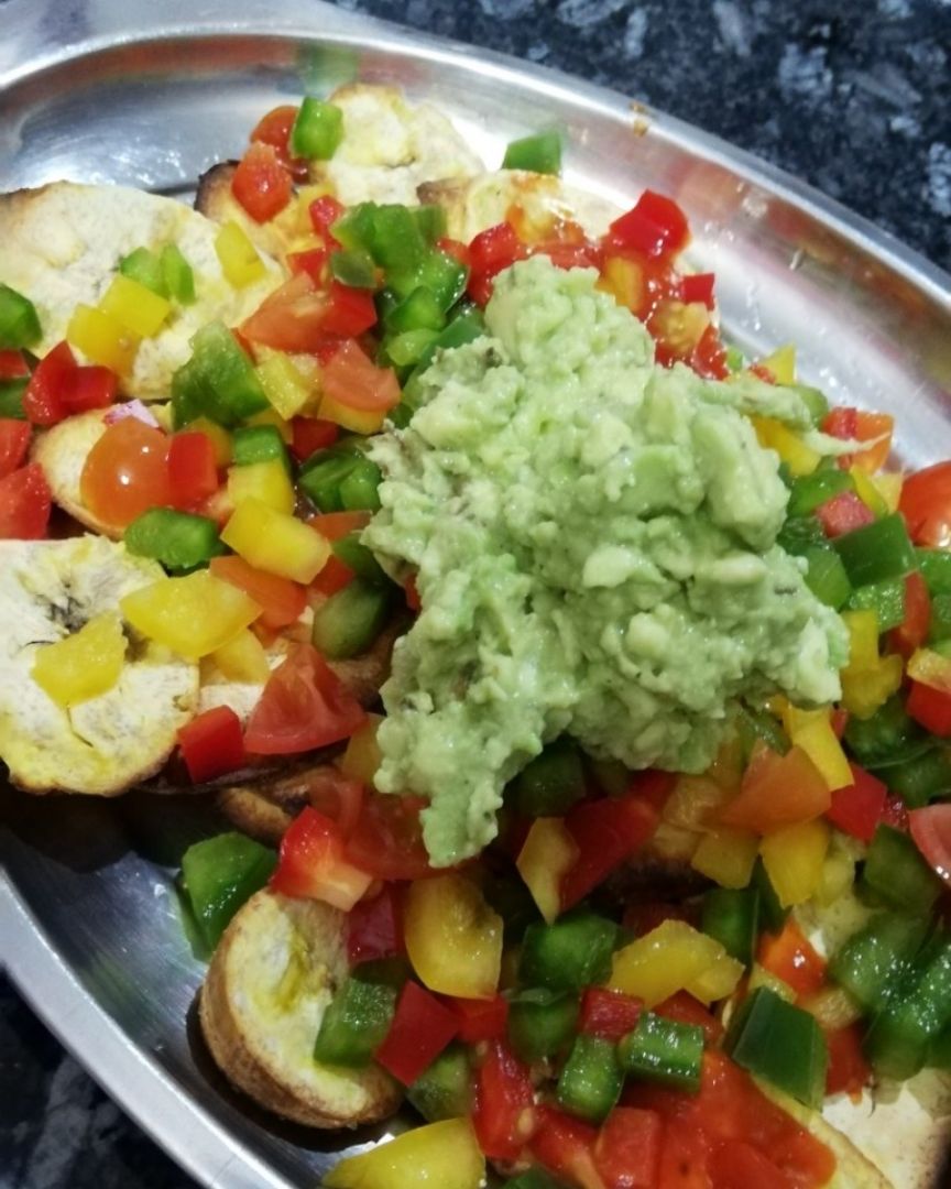 Nachos de plátano macho