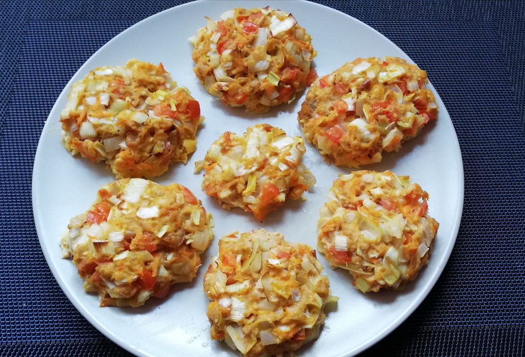 Hamburguesas de Atún y verduras Hamburguesas de Atún y verduras
