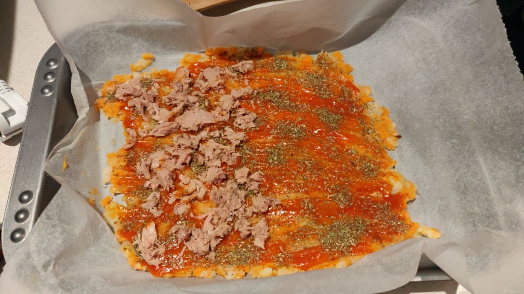 Pizza de boniato y patata Paso 2