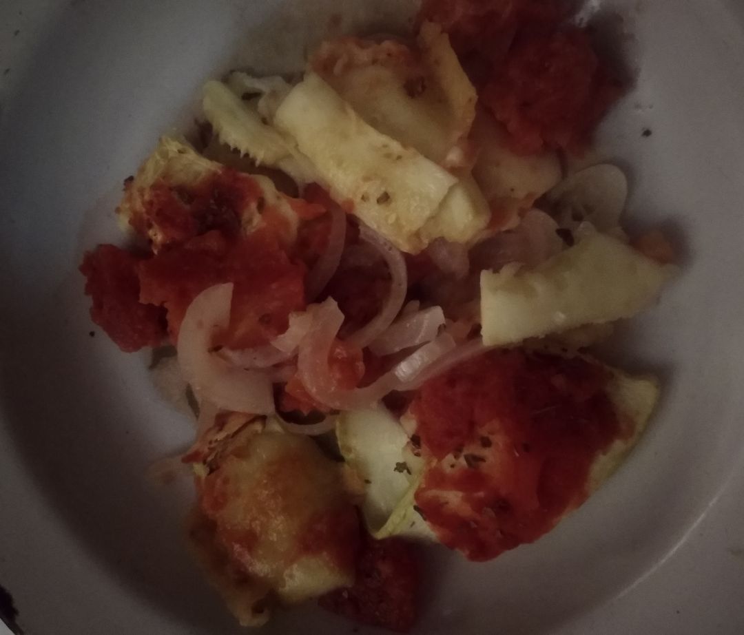 Calabacín con Mozzarella Calabacín con Mozzarella