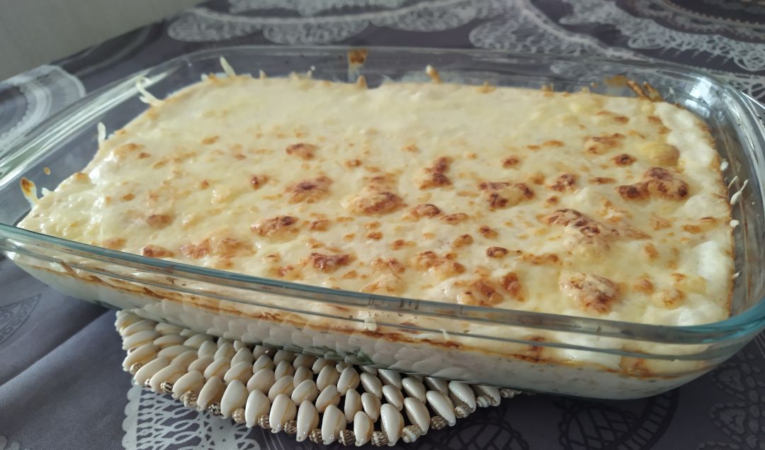 Bacalao y espinacas con bechamel Bacalao y espinacas con bechamel