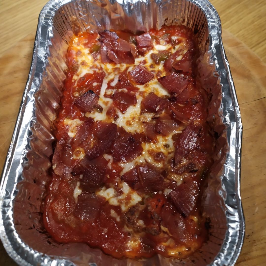 Tomatada de verduras con jamón y queso Tomatada de verduras con jamón y queso