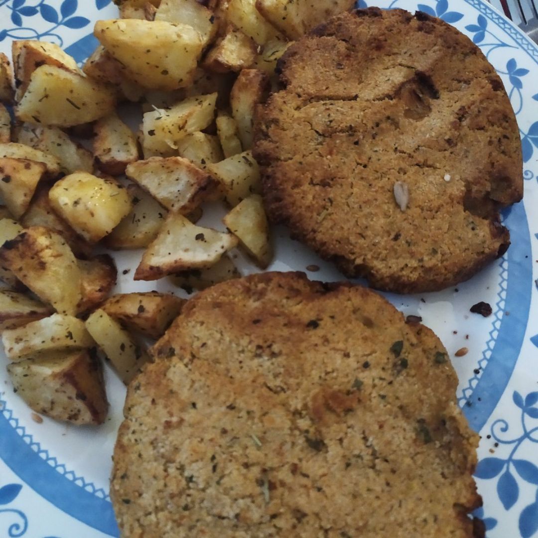 Hamburguesa de berenjenas