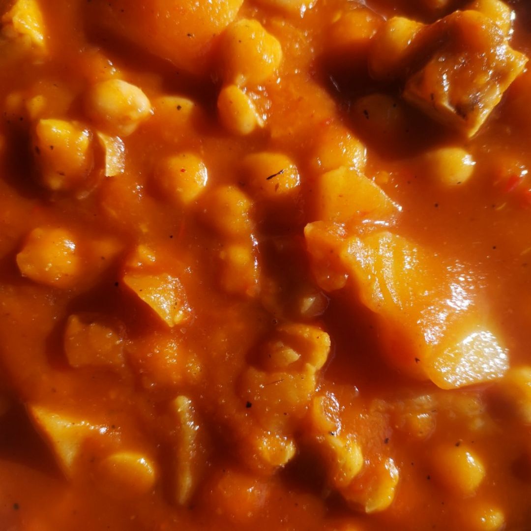 Guiso de garbanzos y calabaza Guiso de garbanzos y calabaza