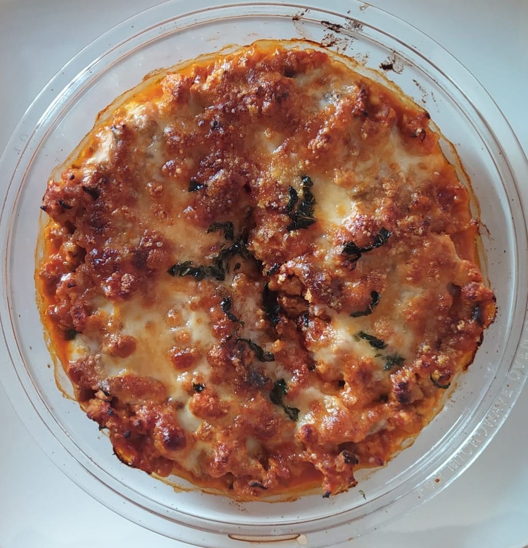 Pollo con berenjena gratinado Pollo con berenjena gratinado