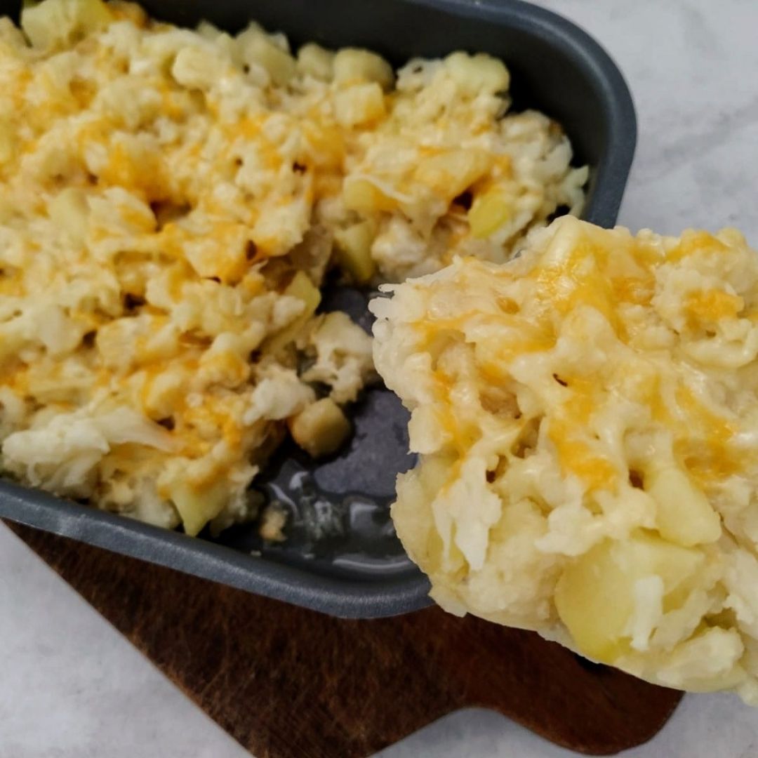 COLIFLOR CON PATATAS GRATINADAS COLIFLOR CON PATATAS GRATINADAS