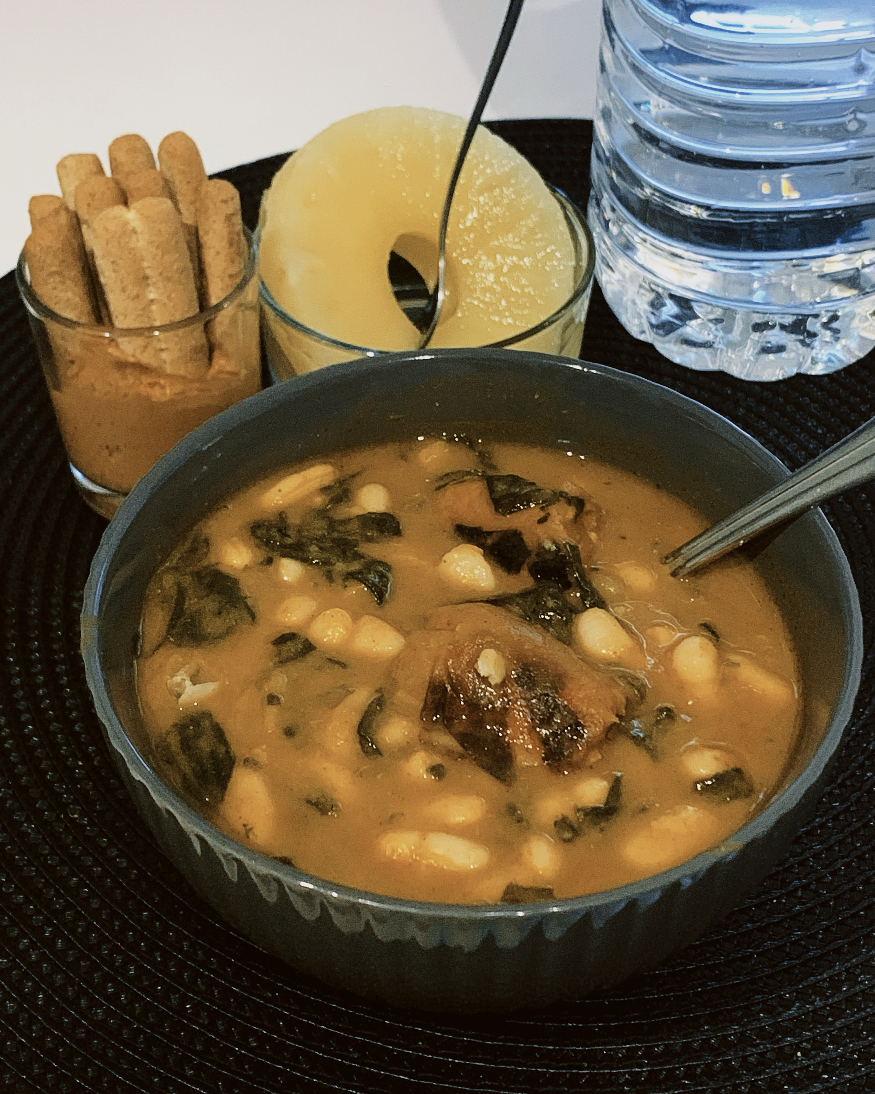 judías blancas con chorizo y espinacas Paso 2