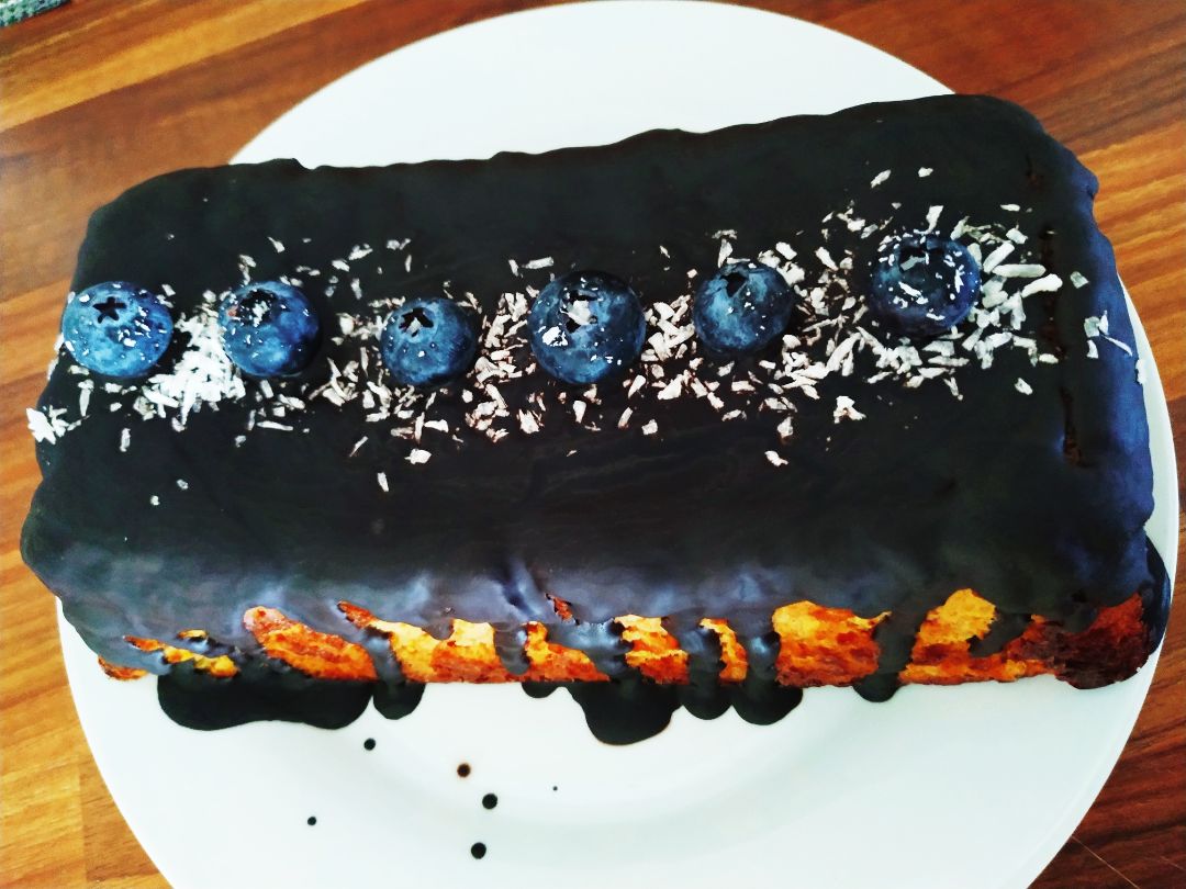 Tarta de mango y chocolate Tarta de mango y chocolate